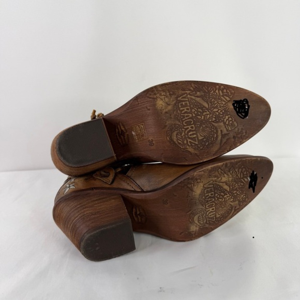 Sundance‎ Vera Cruz Estrada Embroidered Western Ankle Boots Spain Size 39 - Picture 3 of 13